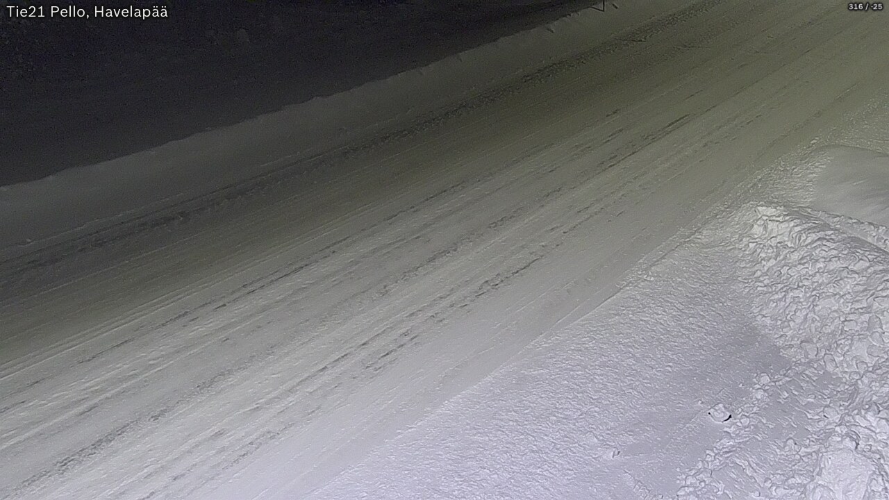 Weather Camera Image Väg 21 Pello, Havelanpää, Pello, Lappi