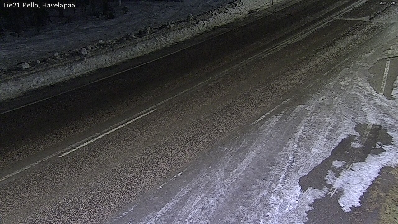 Kelikamerat Kuva Tie 21 Pello, Havelanpää, Pello, Lappi