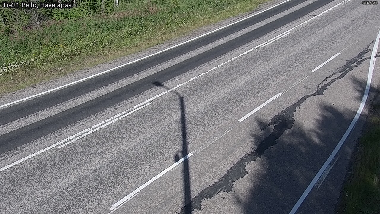 Weather Camera Image Väg 21 Pello, Havelanpää, Pello, Lappi