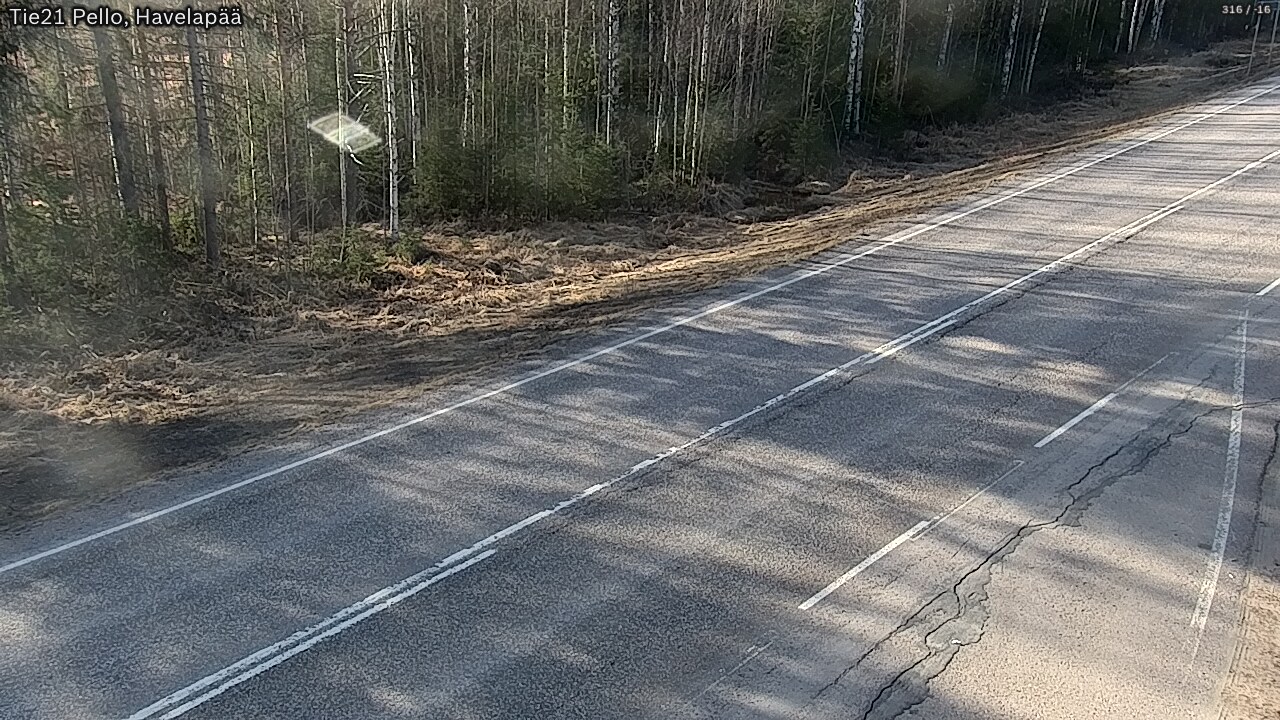Weather Camera Image Road 21 Pello, Havelanpää, Pello, Lappi