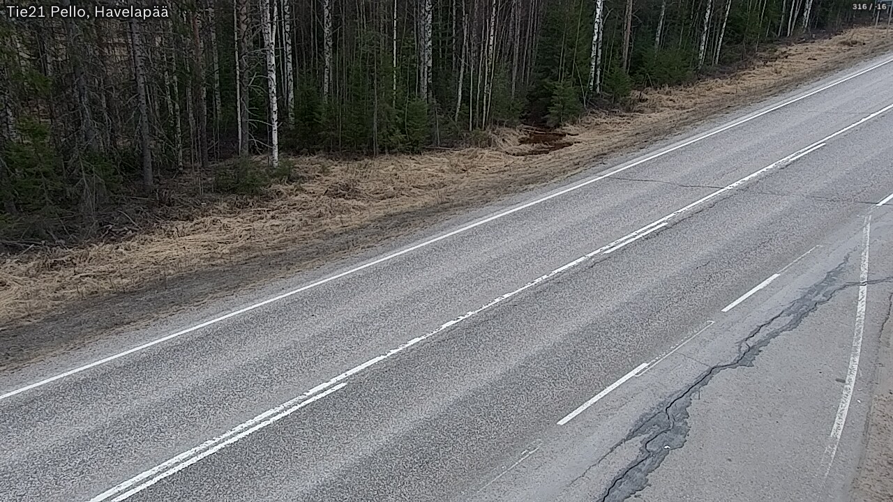 Weather Camera Image Road 21 Pello, Havelanpää, Pello, Lappi