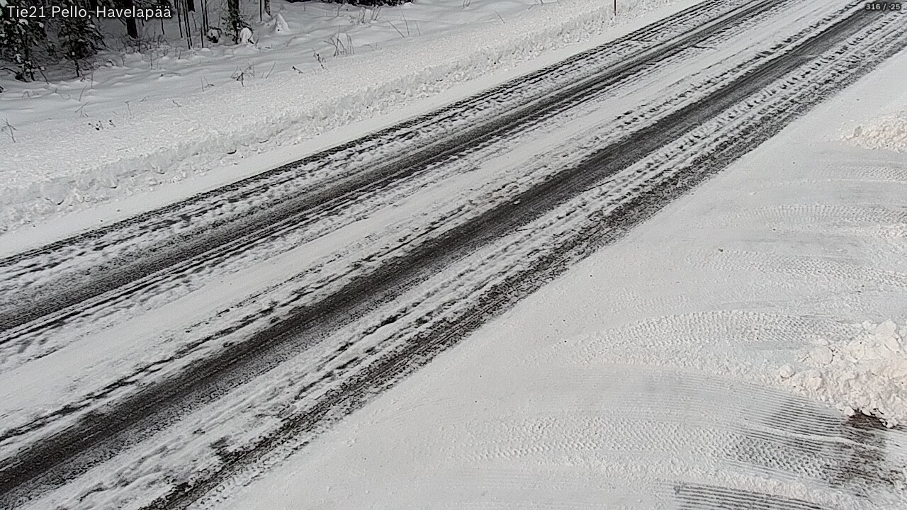 Weather Camera Image Road 21 Pello, Havelanpää, Pello, Lappi