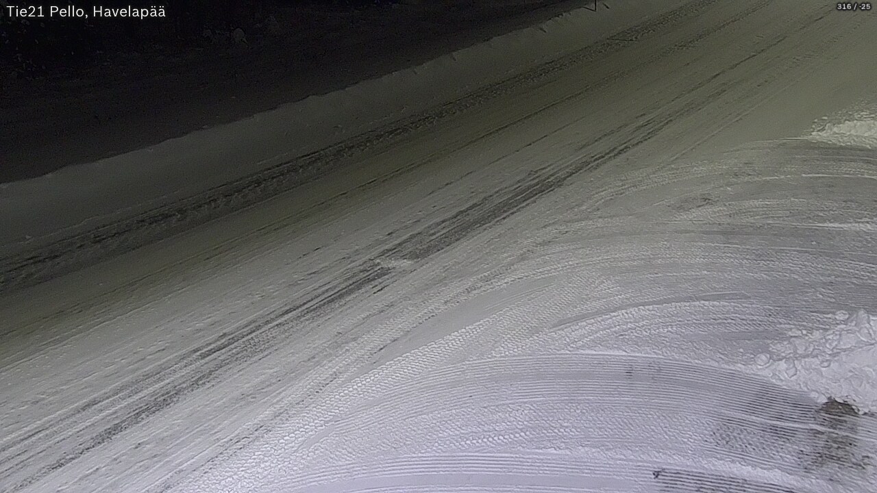 Weather Camera Image Väg 21 Pello, Havelanpää, Pello, Lappi