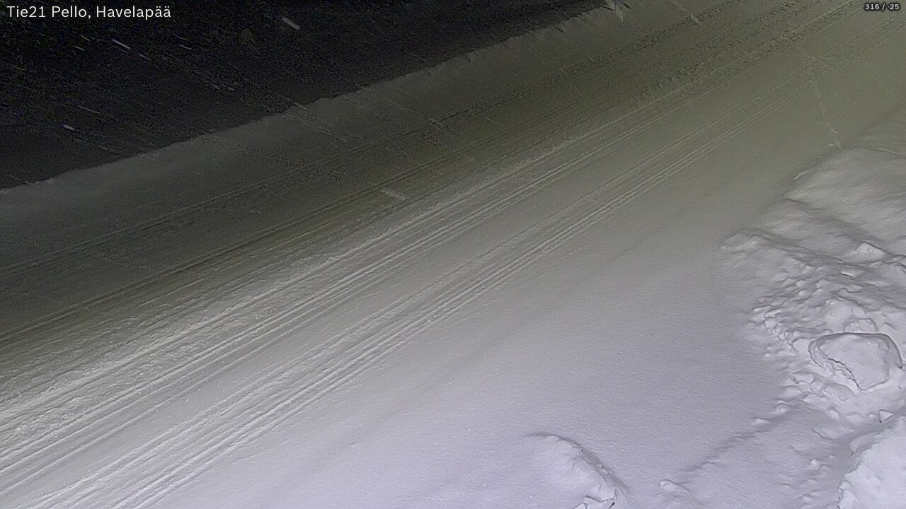 Weather Camera Image Väg 21 Pello, Havelanpää, Pello, Lappi