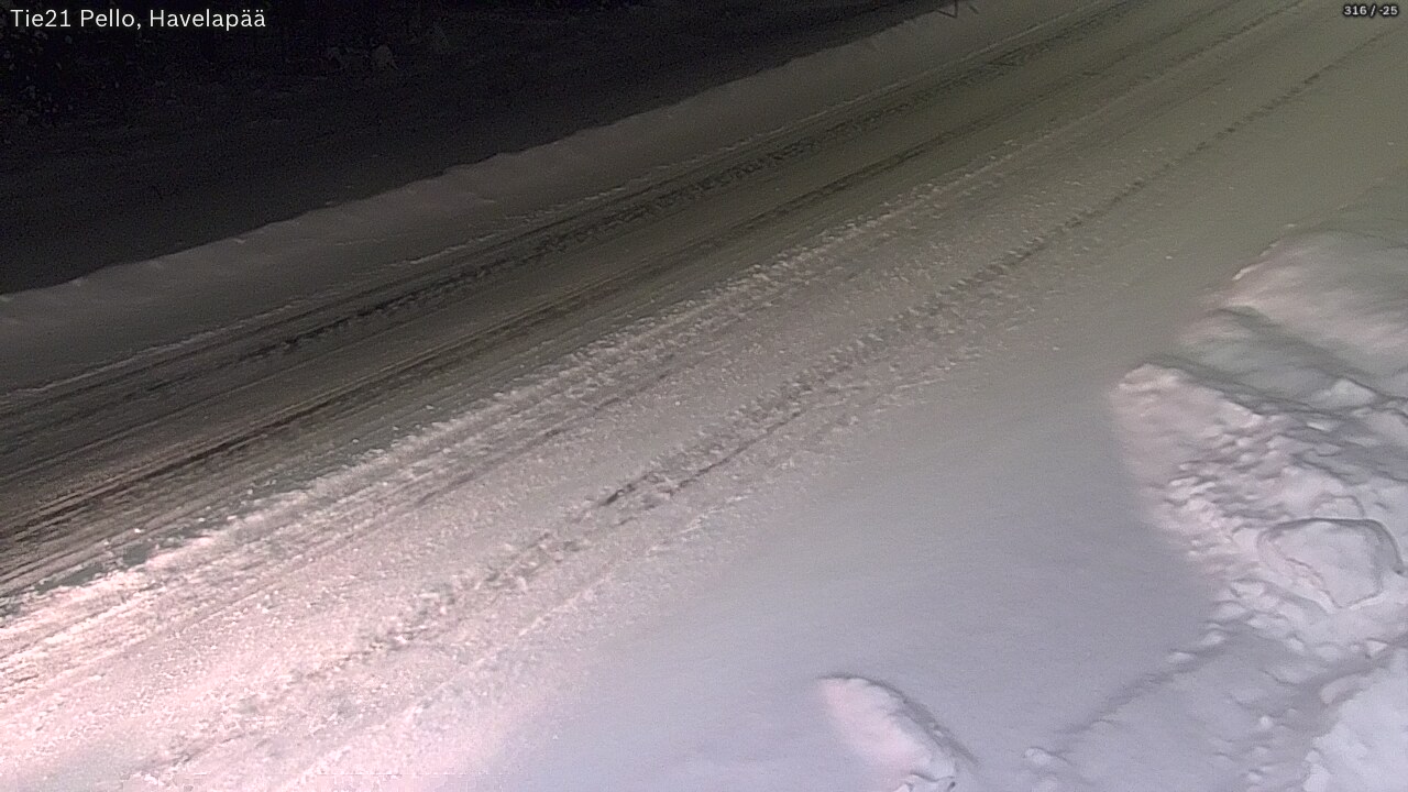 Weather Camera Image Väg 21 Pello, Havelanpää, Pello, Lappi