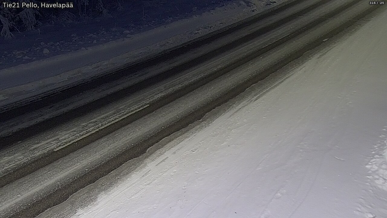 Kelikamerat Kuva Tie 21 Pello, Havelanpää, Pello, Lappi