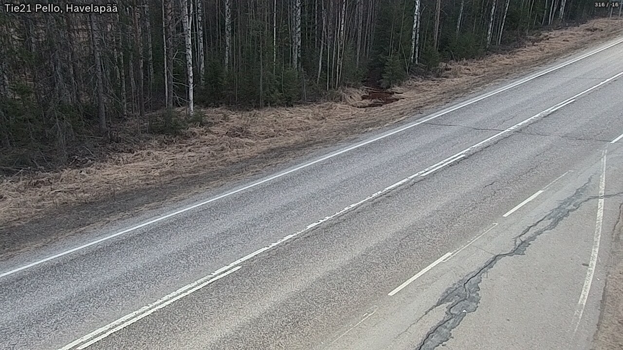 Weather Camera Image Road 21 Pello, Havelanpää, Pello, Lappi
