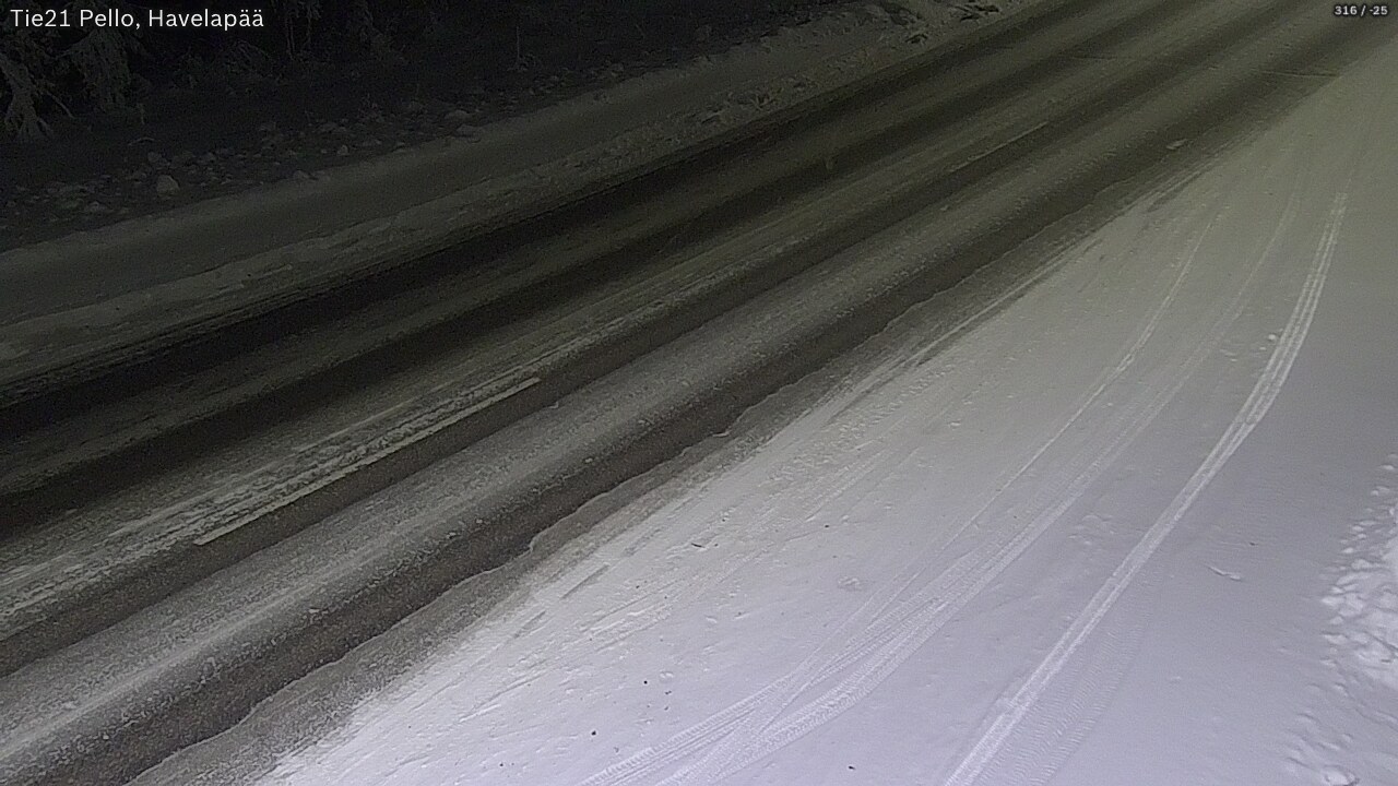 Kelikamerat Kuva Tie 21 Pello, Havelanpää, Pello, Lappi