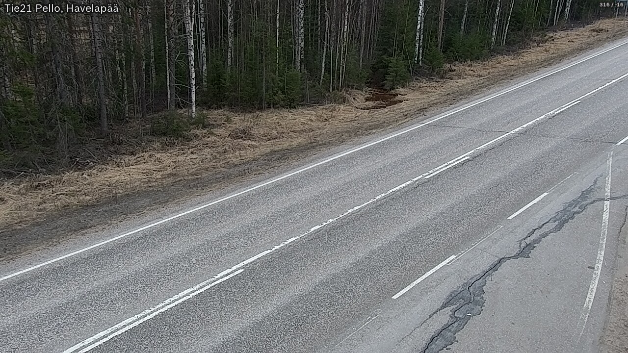 Weather Camera Image Road 21 Pello, Havelanpää, Pello, Lappi