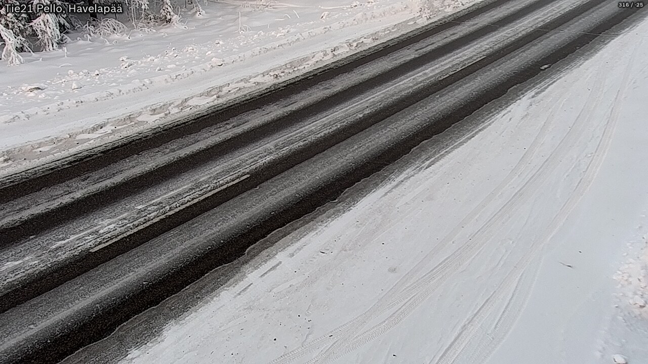 Weather Camera Image Road 21 Pello, Havelanpää, Pello, Lappi