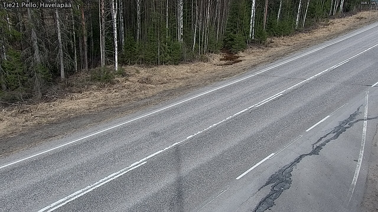Weather Camera Image Road 21 Pello, Havelanpää, Pello, Lappi