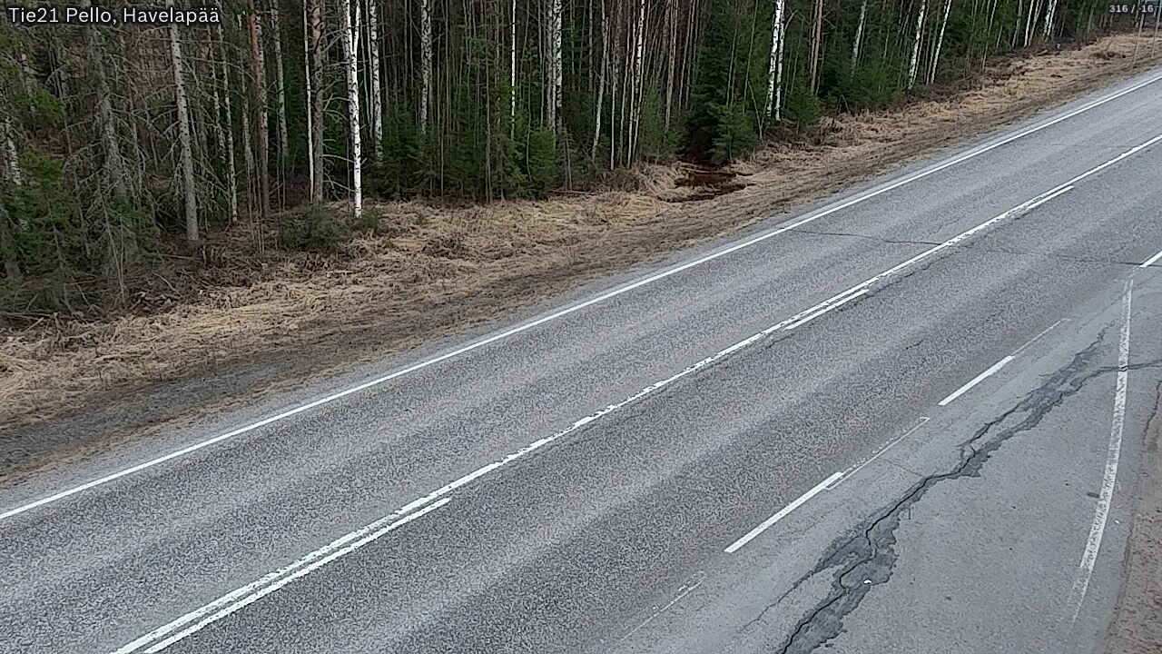 Weather Camera Image Road 21 Pello, Havelanpää, Pello, Lappi