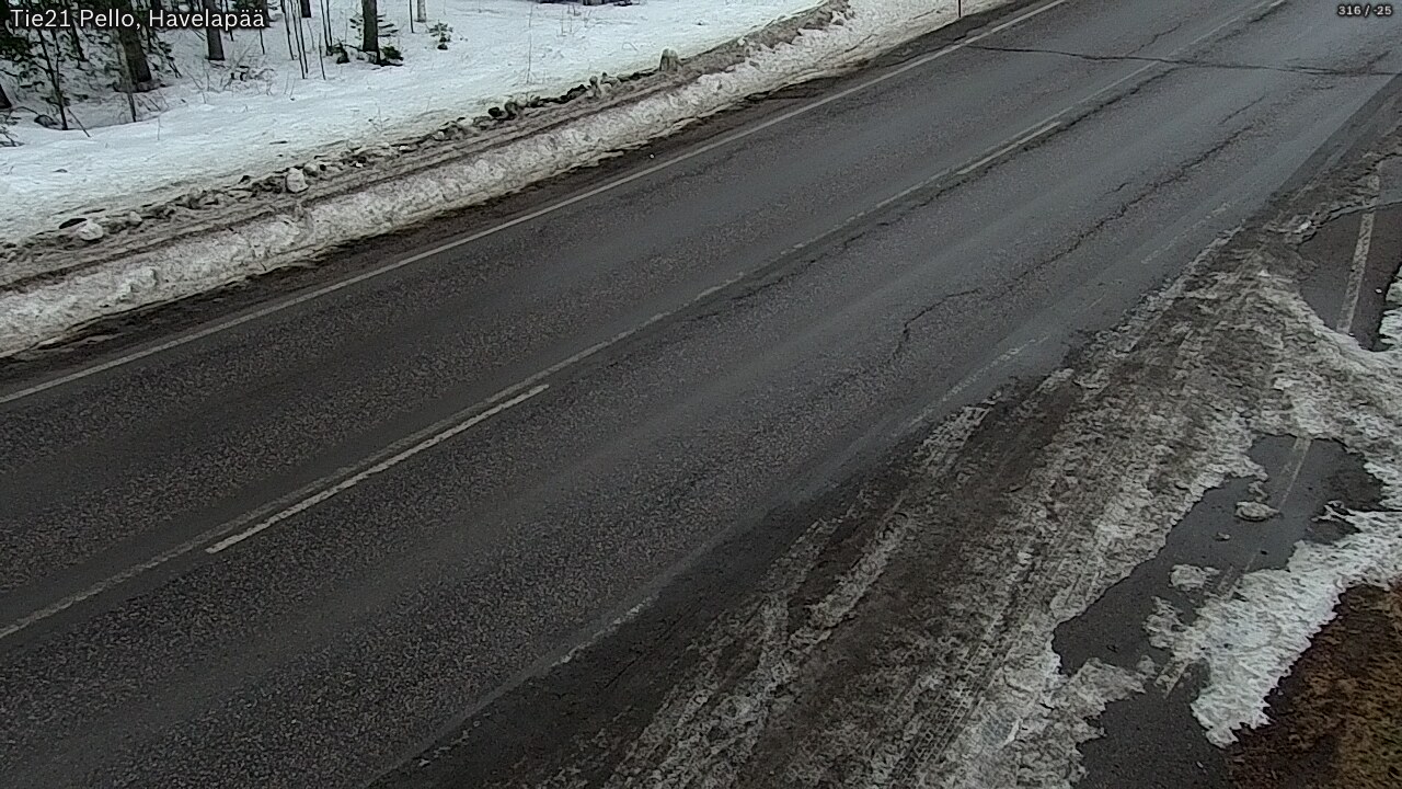 Kelikamerat Kuva Tie 21 Pello, Havelanpää, Pello, Lappi