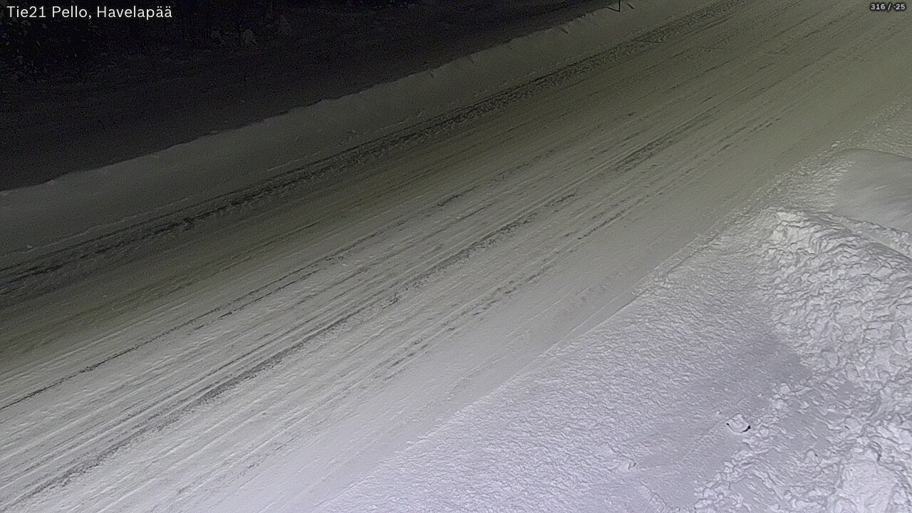 Weather Camera Image Väg 21 Pello, Havelanpää, Pello, Lappi