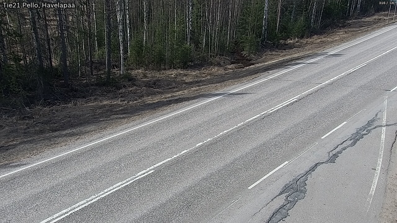 Weather Camera Image Road 21 Pello, Havelanpää, Pello, Lappi