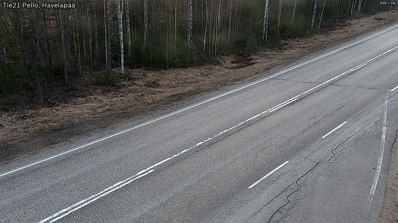 Weather Camera Image Road 21 Pello, Havelanpää, Pello, Lappi