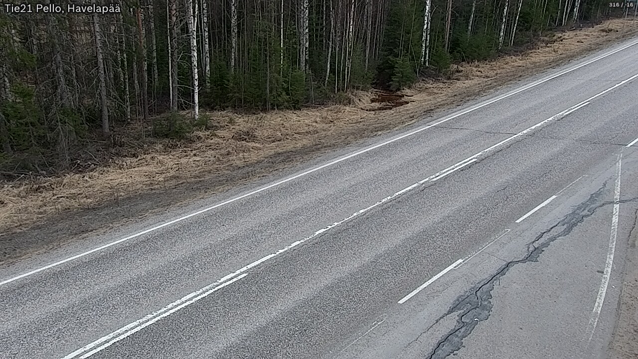 Weather Camera Image Road 21 Pello, Havelanpää, Pello, Lappi