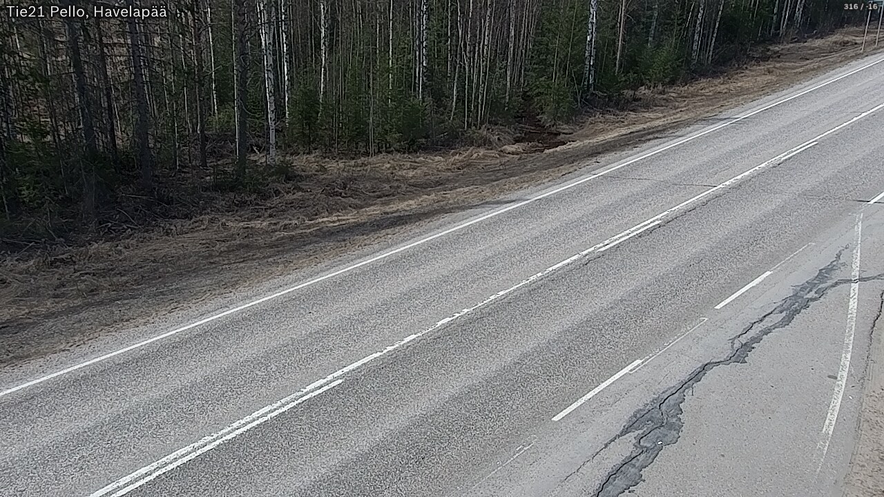 Weather Camera Image Road 21 Pello, Havelanpää, Pello, Lappi