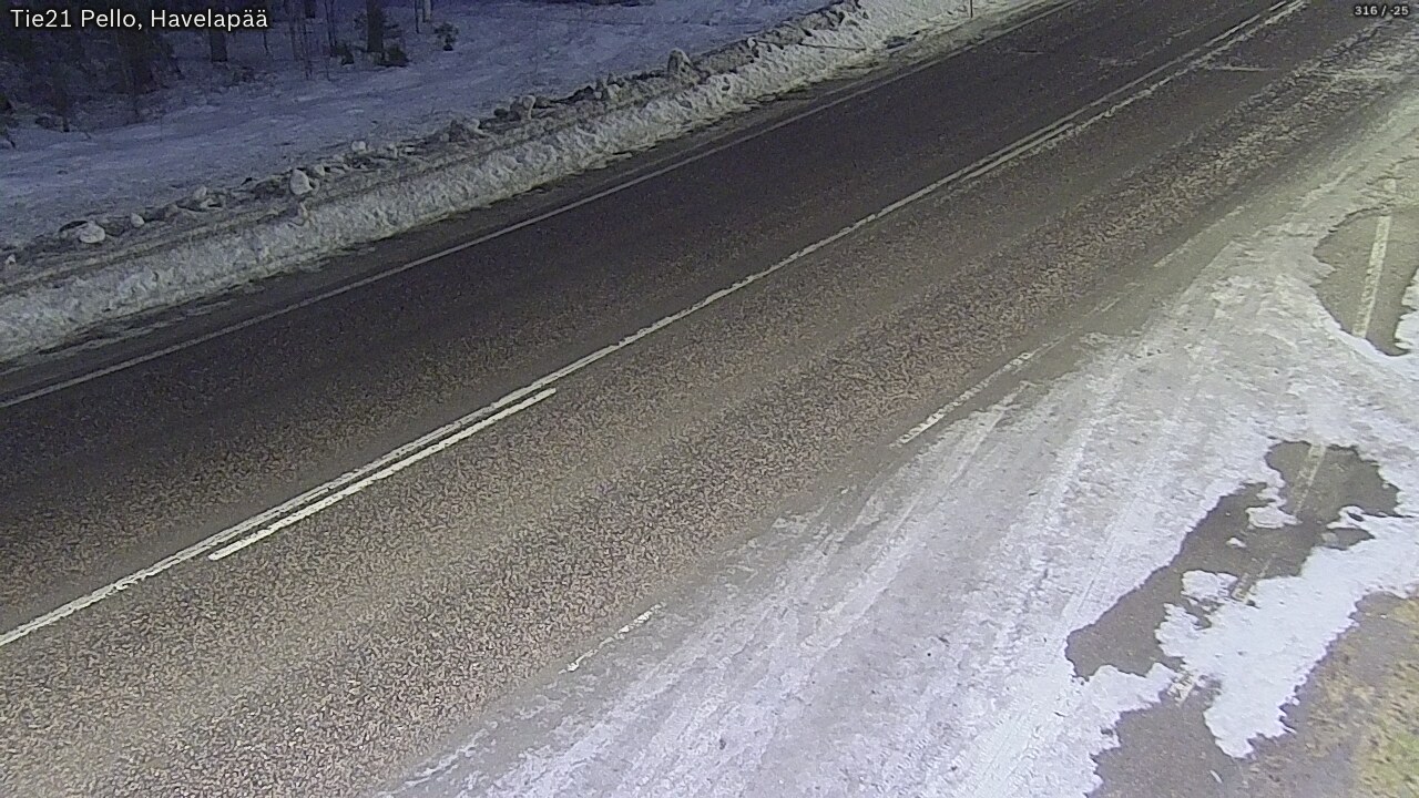 Kelikamerat Kuva Tie 21 Pello, Havelanpää, Pello, Lappi