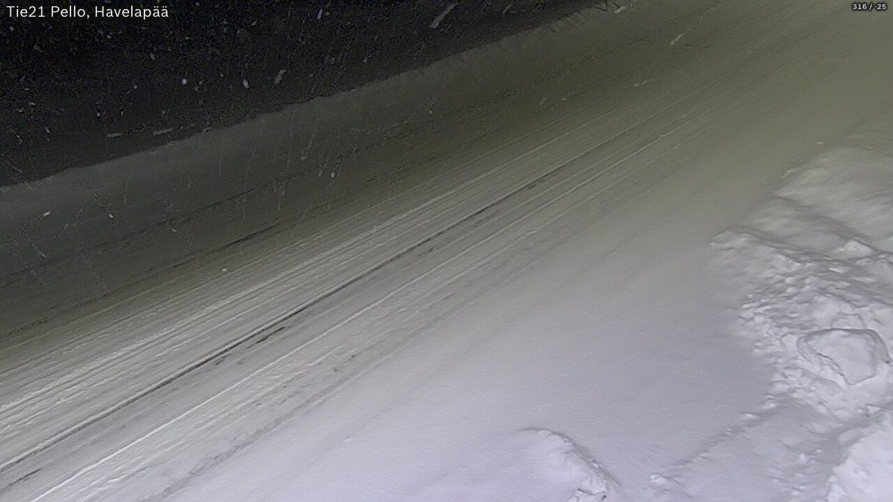 Weather Camera Image Väg 21 Pello, Havelanpää, Pello, Lappi
