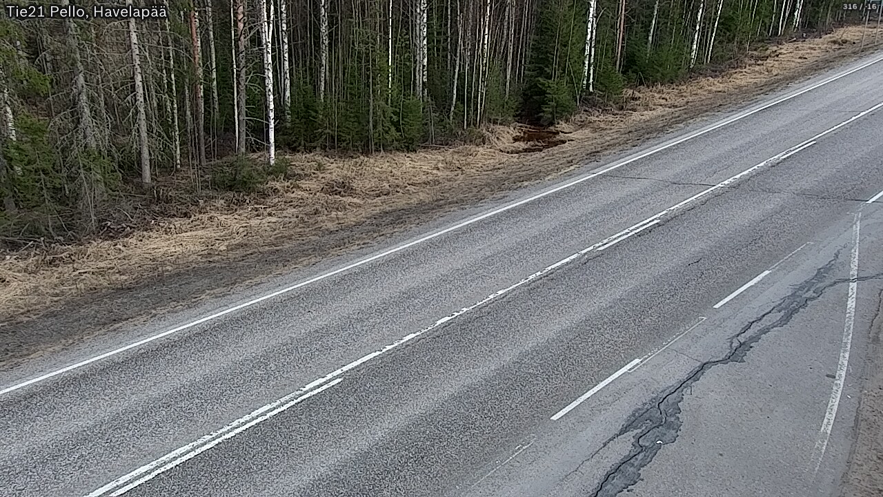 Weather Camera Image Road 21 Pello, Havelanpää, Pello, Lappi