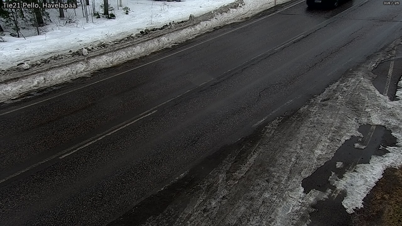 Weather Camera Image Road 21 Pello, Havelanpää, Pello, Lappi