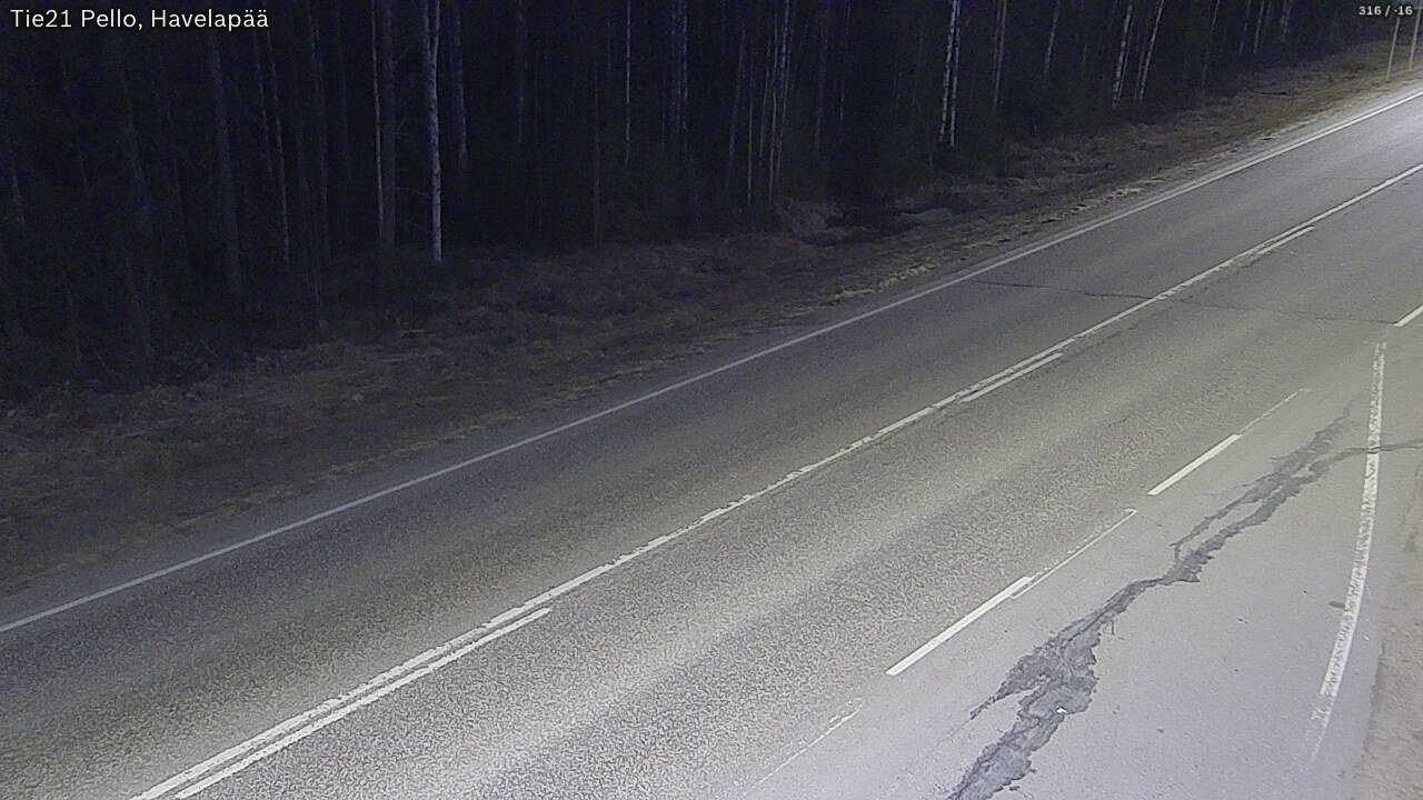 Weather Camera Image Road 21 Pello, Havelanpää, Pello, Lappi