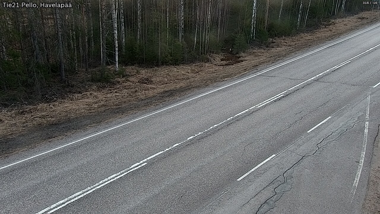 Weather Camera Image Road 21 Pello, Havelanpää, Pello, Lappi