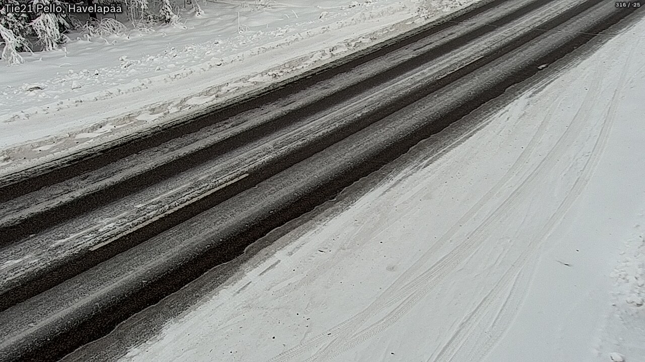 Weather Camera Image Road 21 Pello, Havelanpää, Pello, Lappi