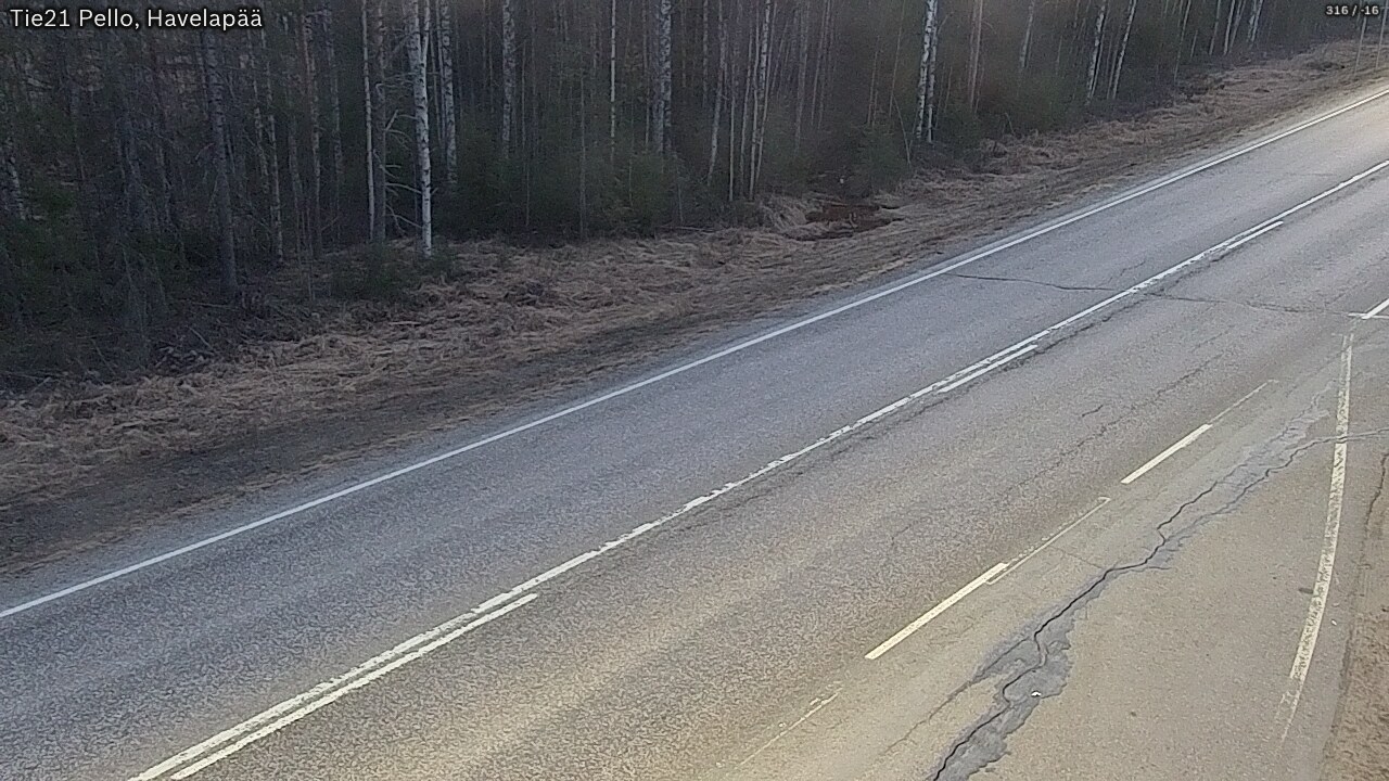Weather Camera Image Road 21 Pello, Havelanpää, Pello, Lappi