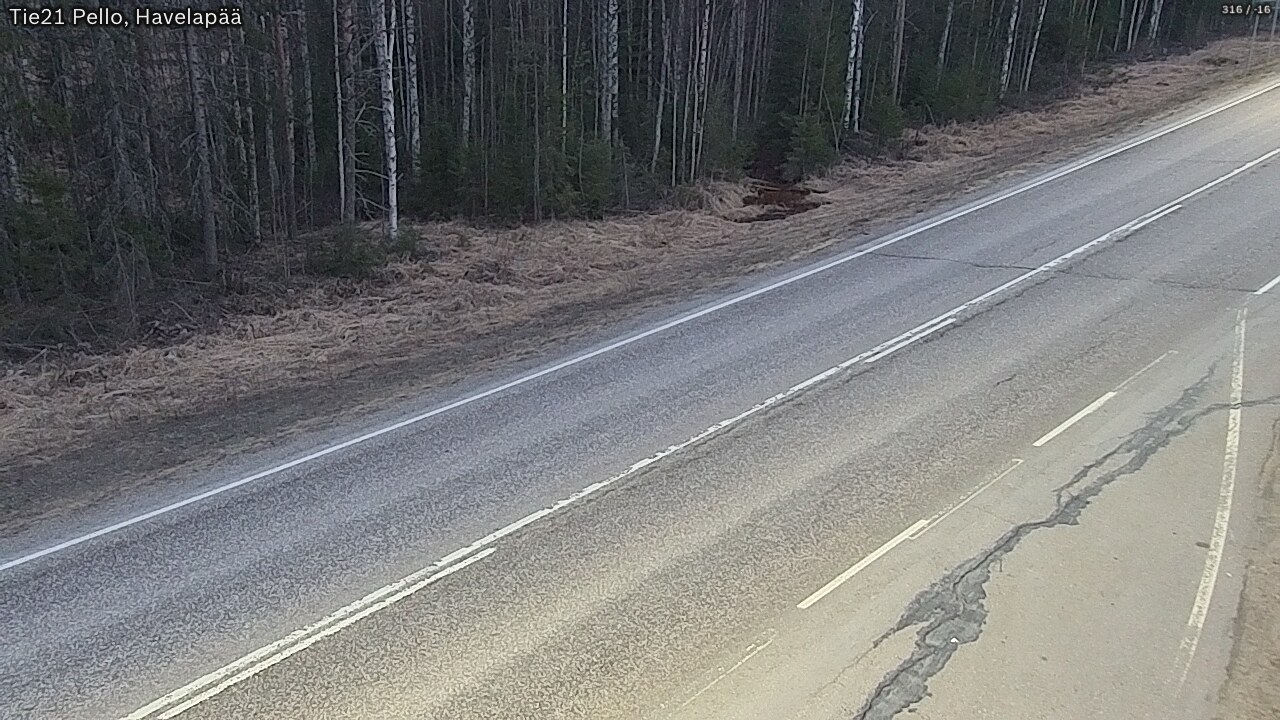 Weather Camera Image Road 21 Pello, Havelanpää, Pello, Lappi