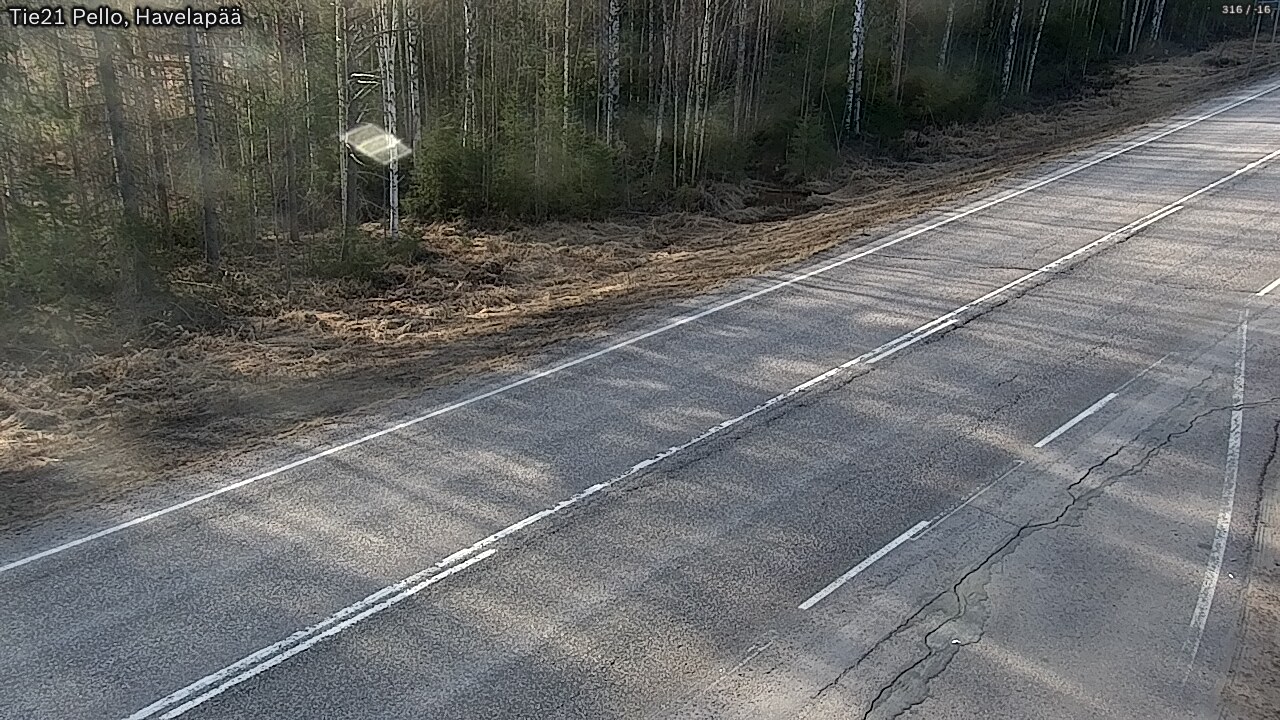 Weather Camera Image Road 21 Pello, Havelanpää, Pello, Lappi