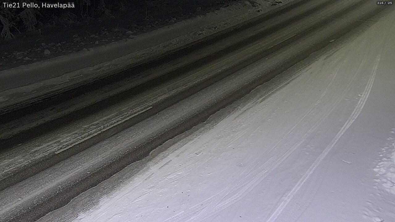 Kelikamerat Kuva Tie 21 Pello, Havelanpää, Pello, Lappi