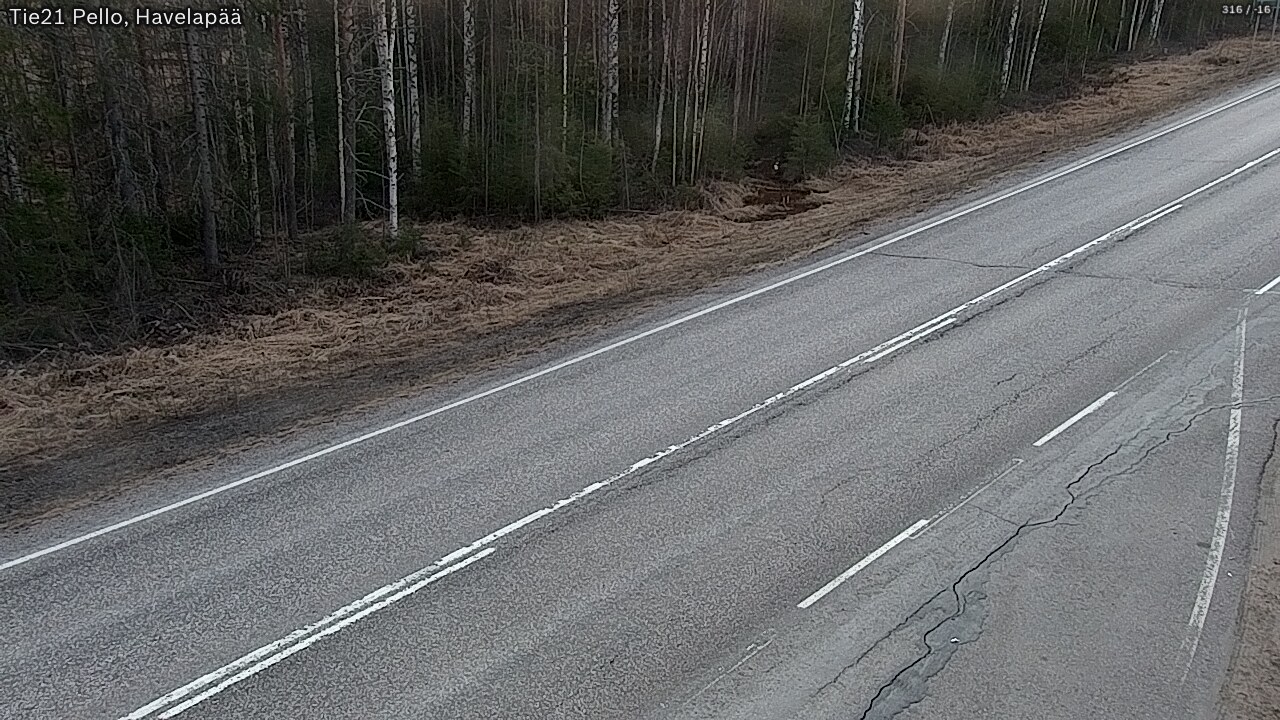 Weather Camera Image Road 21 Pello, Havelanpää, Pello, Lappi