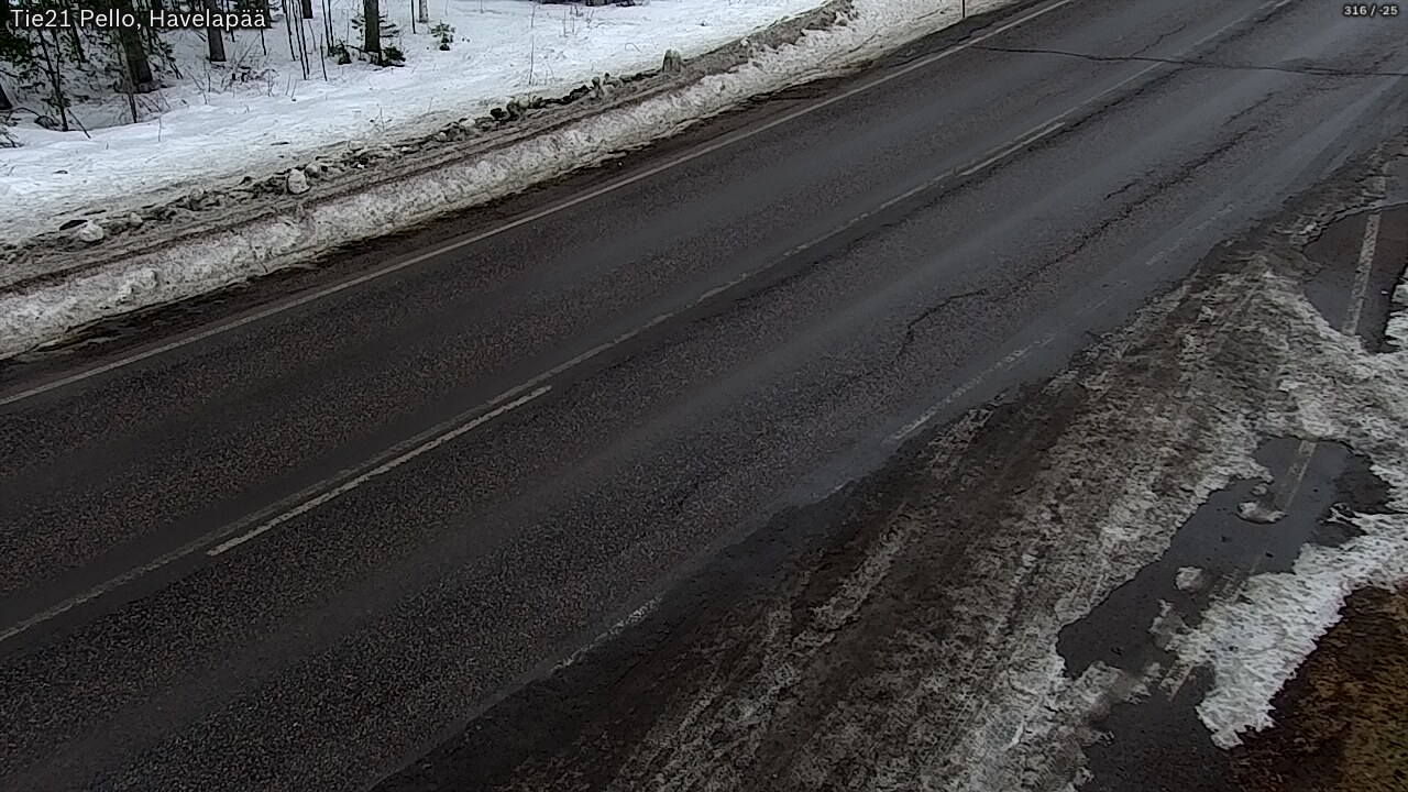 Weather Camera Image Road 21 Pello, Havelanpää, Pello, Lappi