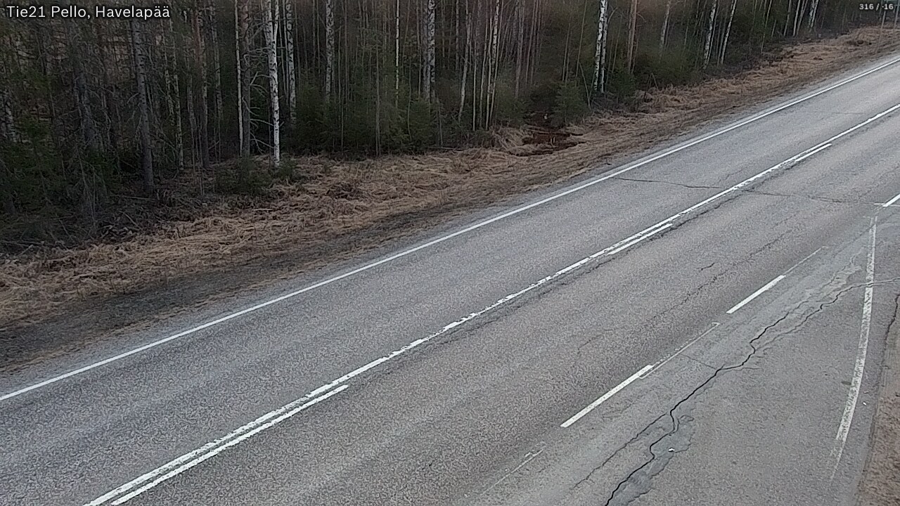 Weather Camera Image Road 21 Pello, Havelanpää, Pello, Lappi