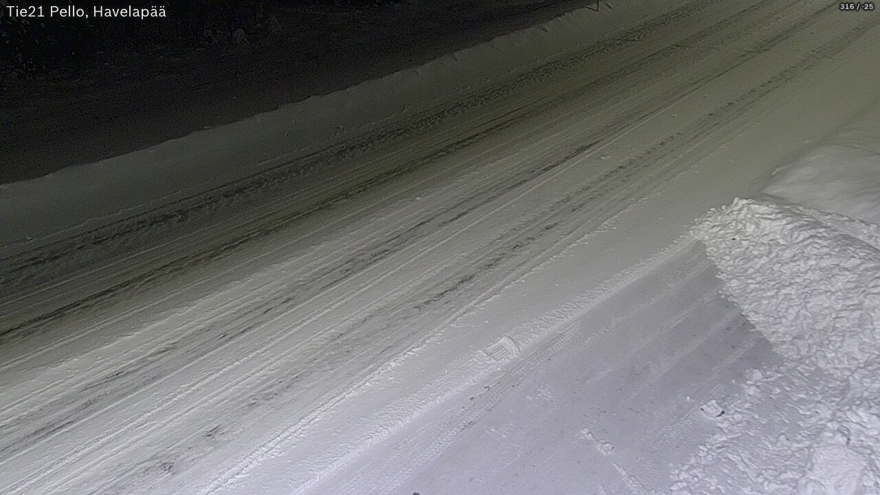 Weather Camera Image Väg 21 Pello, Havelanpää, Pello, Lappi