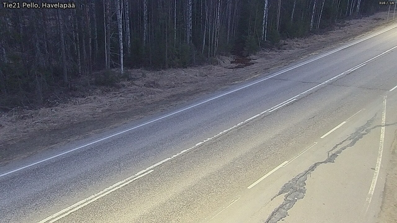 Weather Camera Image Road 21 Pello, Havelanpää, Pello, Lappi