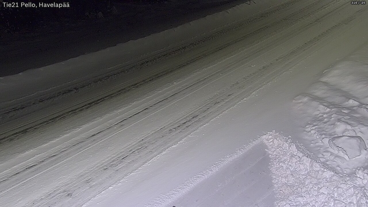 Weather Camera Image Väg 21 Pello, Havelanpää, Pello, Lappi