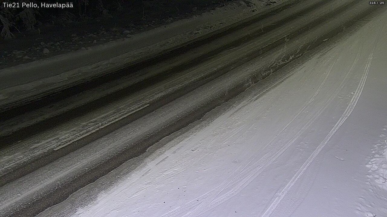 Kelikamerat Kuva Tie 21 Pello, Havelanpää, Pello, Lappi