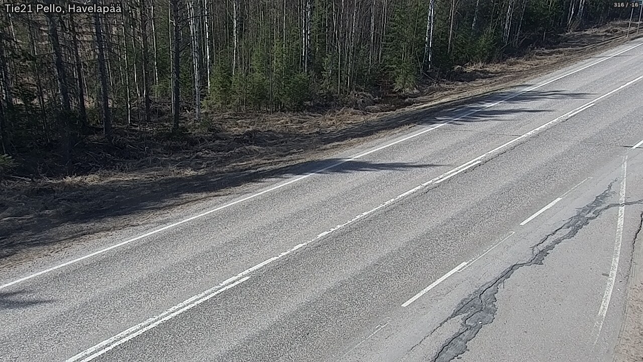 Weather Camera Image Road 21 Pello, Havelanpää, Pello, Lappi
