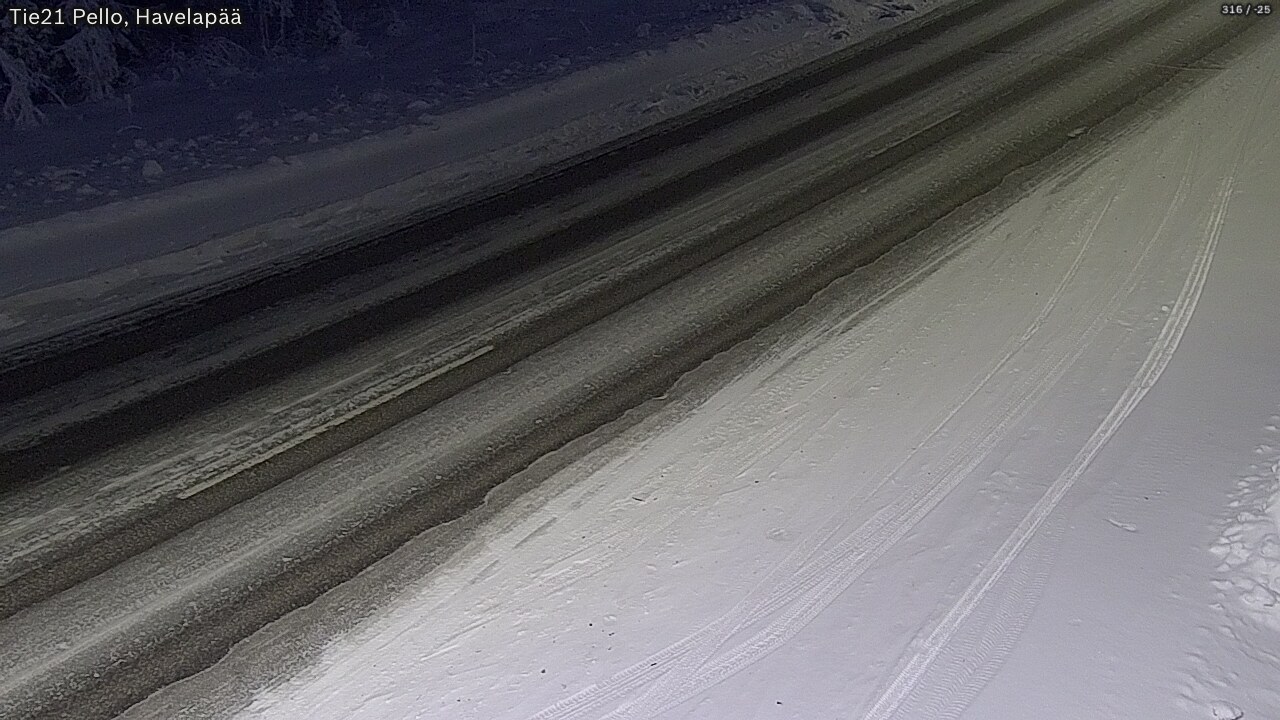 Kelikamerat Kuva Tie 21 Pello, Havelanpää, Pello, Lappi