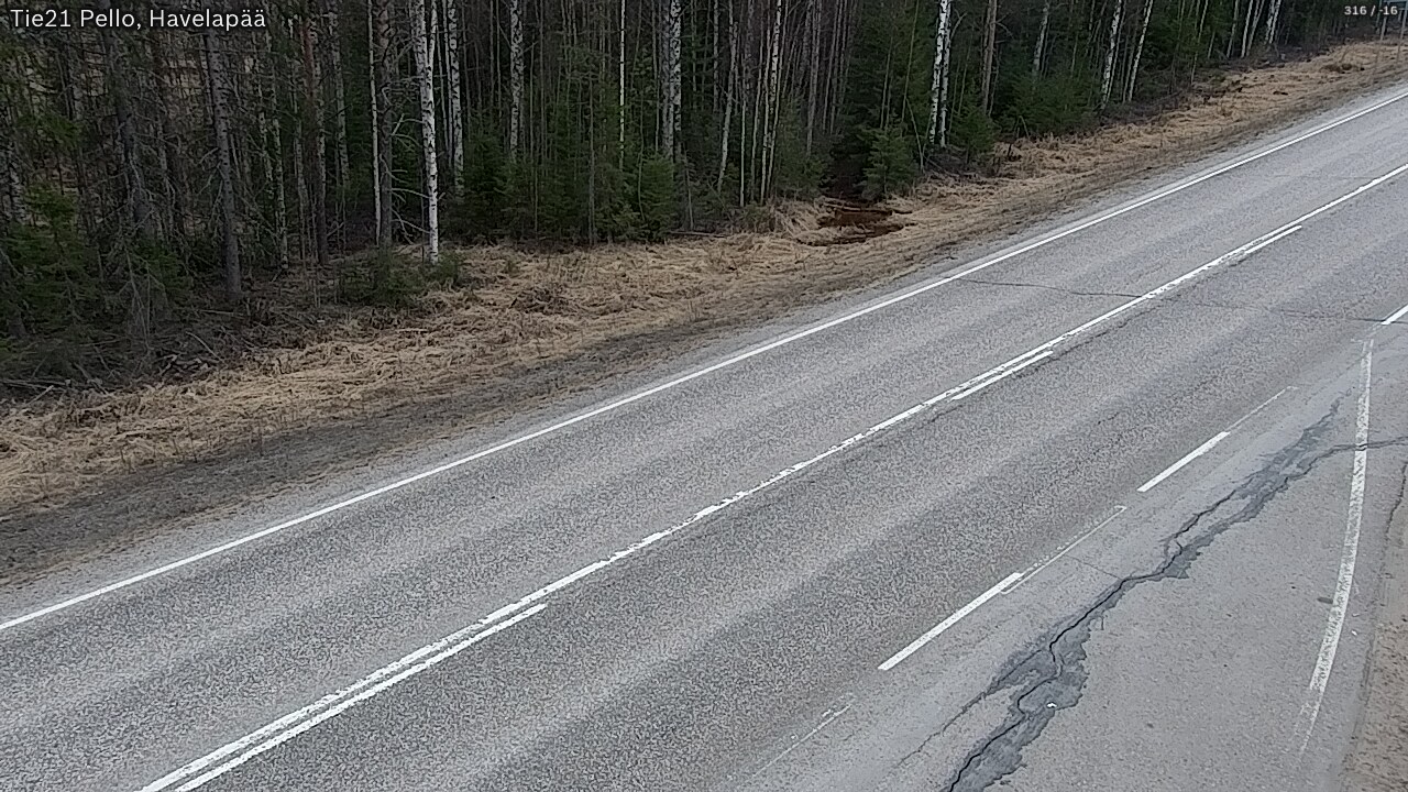 Weather Camera Image Road 21 Pello, Havelanpää, Pello, Lappi