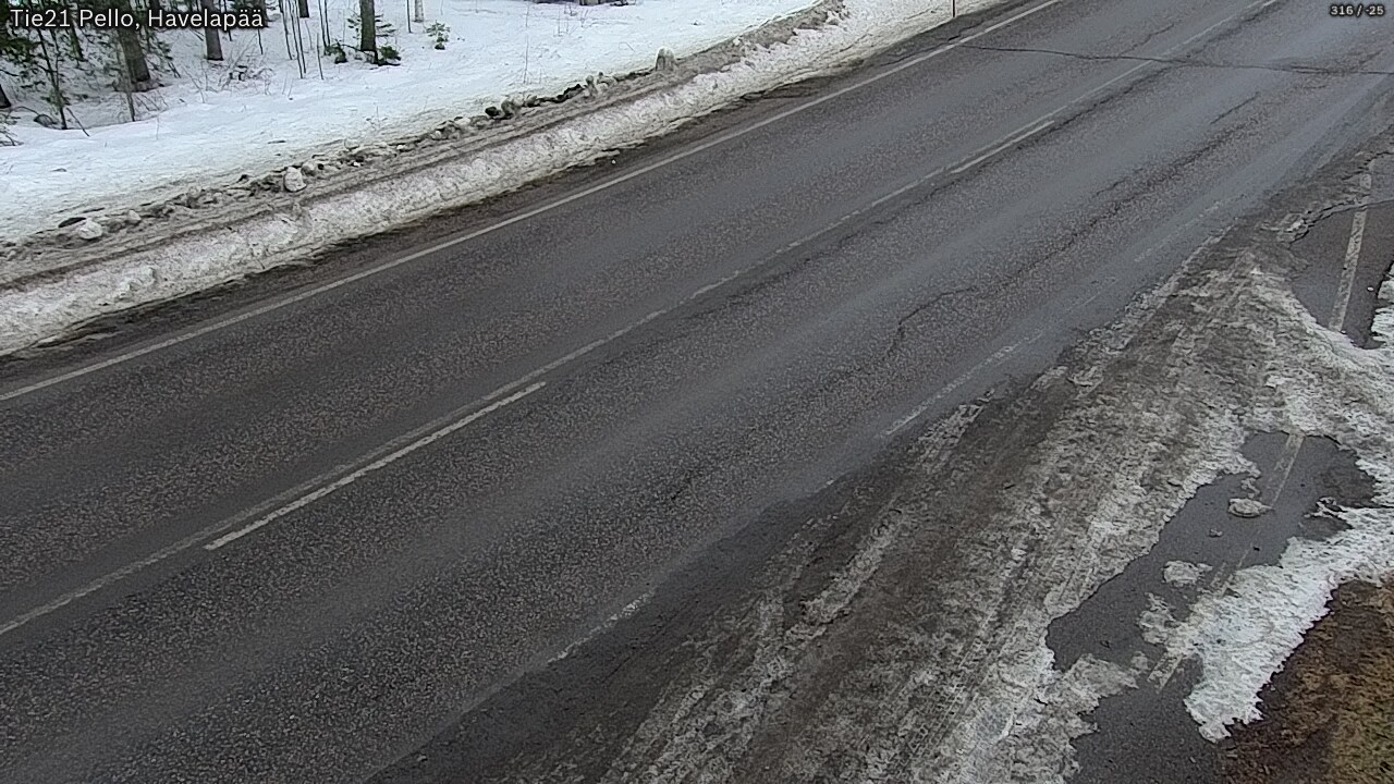 Kelikamerat Kuva Tie 21 Pello, Havelanpää, Pello, Lappi