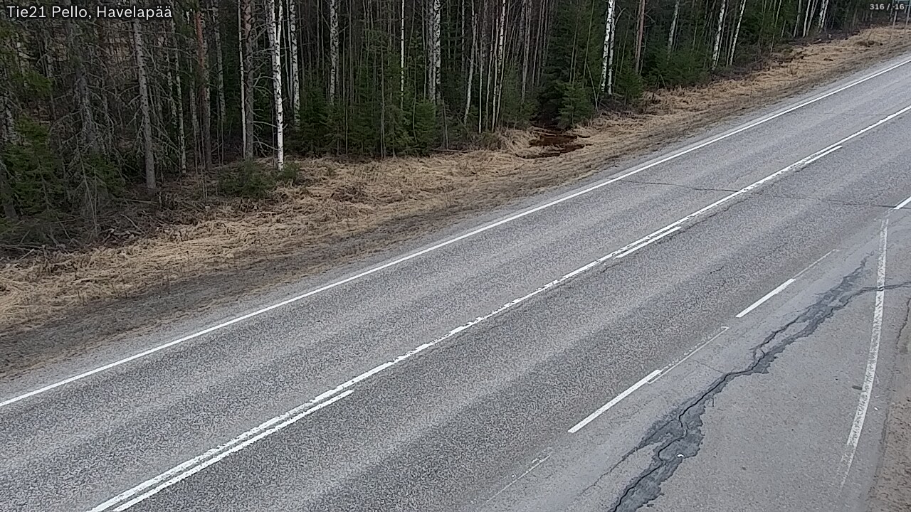 Weather Camera Image Road 21 Pello, Havelanpää, Pello, Lappi