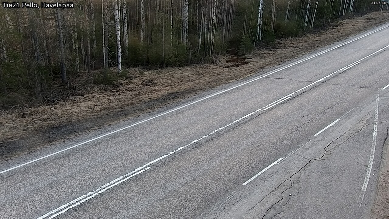 Weather Camera Image Road 21 Pello, Havelanpää, Pello, Lappi