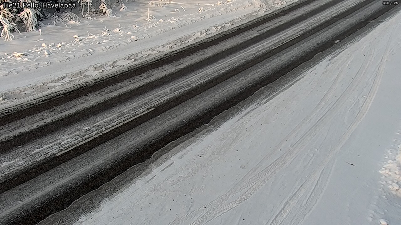 Weather Camera Image Road 21 Pello, Havelanpää, Pello, Lappi