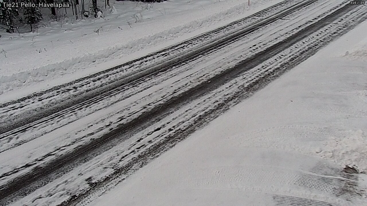 Weather Camera Image Road 21 Pello, Havelanpää, Pello, Lappi