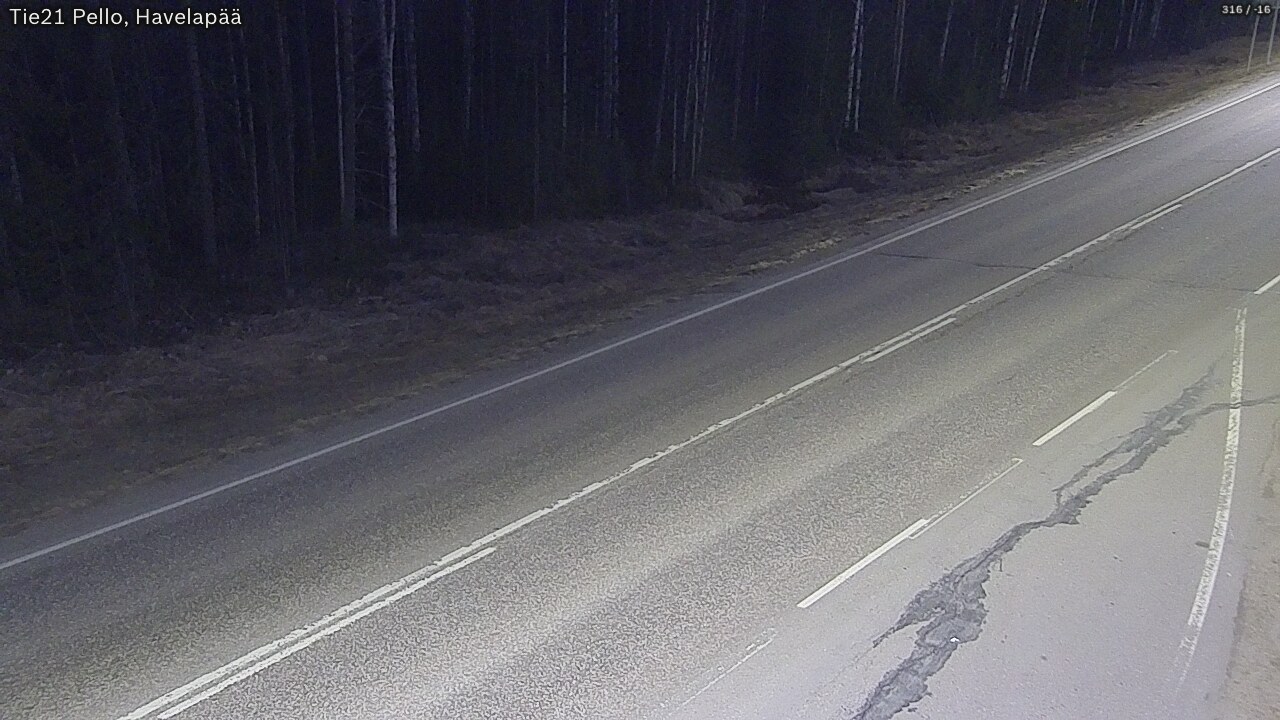 Weather Camera Image Road 21 Pello, Havelanpää, Pello, Lappi
