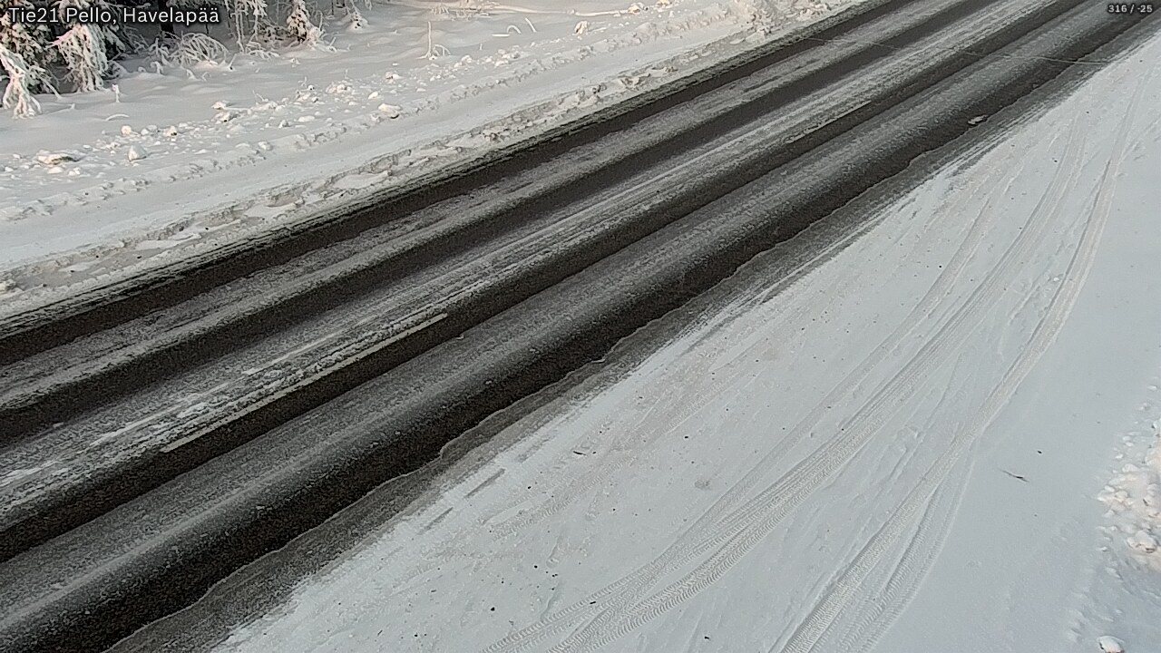 Weather Camera Image Road 21 Pello, Havelanpää, Pello, Lappi